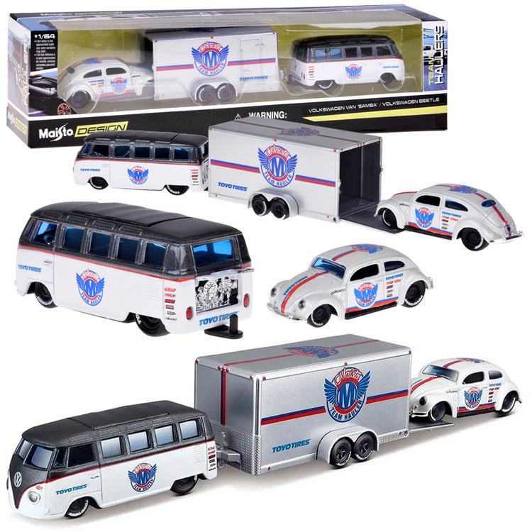 Maisto Volkswagen Van “Samba” & VW Beetle