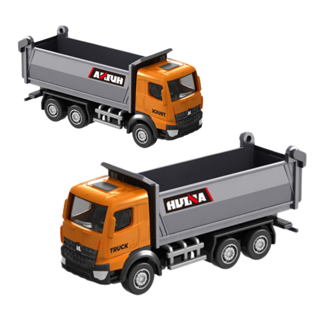 Kolekcionarski model kamiona kipera Huina 1:80 - narančasti