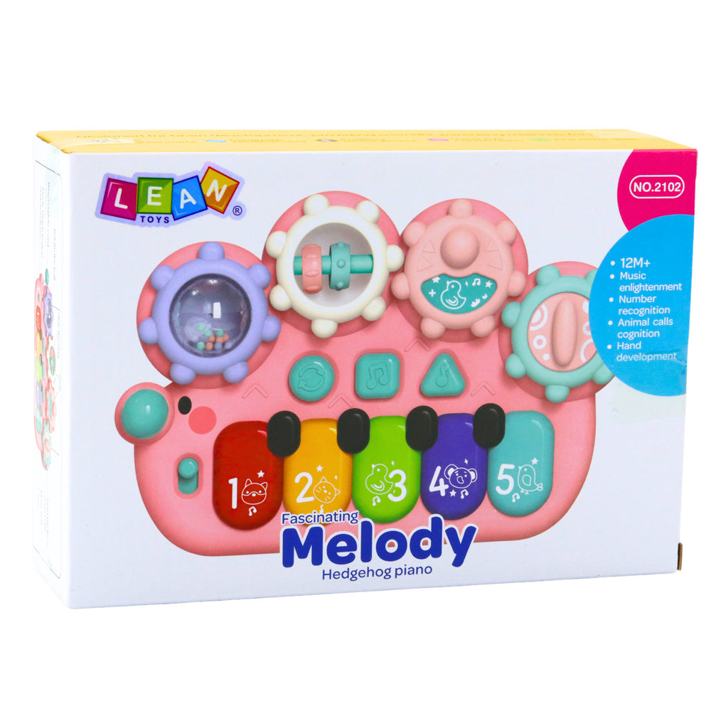 Interaktivni piano za bebe Gears - rozi