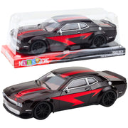 Sportski auto za igru s pogonom na stražnje kotače Glossy - 28 cm - crveno/crni