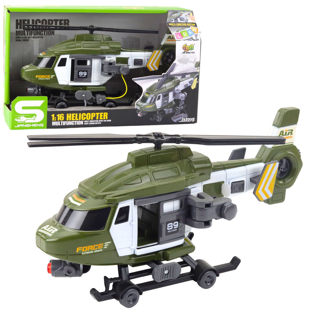 Vojni helikopter za igru u omjeru 1:16 - khaki