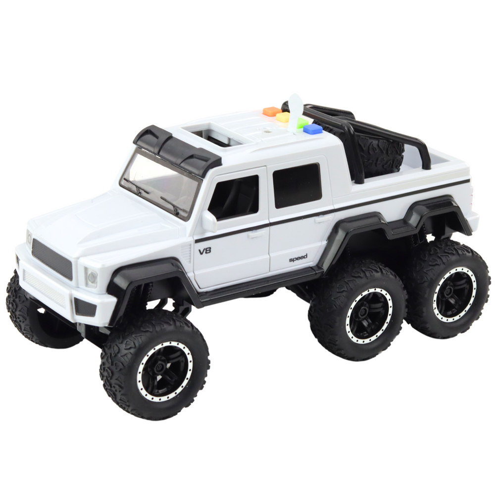Terenski auto za igru su City 6x6 1:16 - bijeli