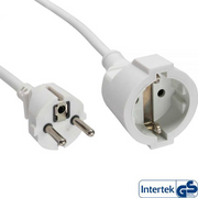 InLine 16402W produžni kabel 2 m Bijelo