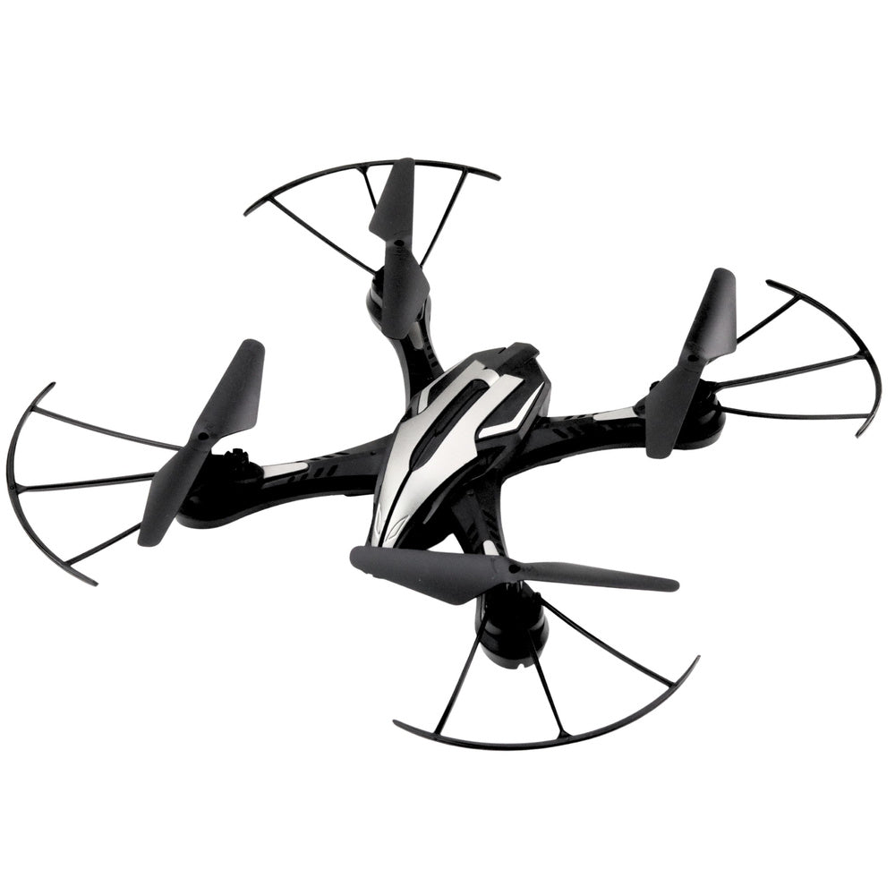 Dron na daljinsko upravljanje s LED svjetilima Y30 - sivo7crni