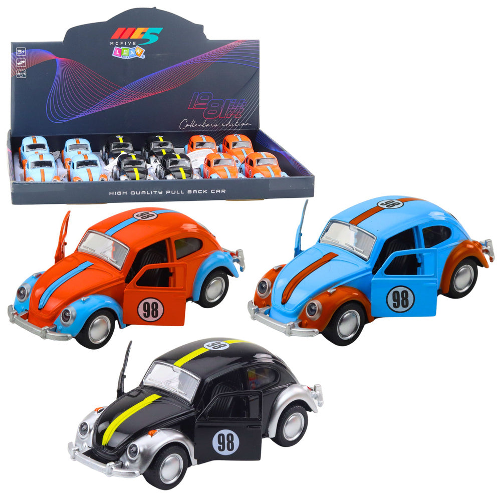Metalni retro auto Buba na povlačenje 1:32 - boju šaljemo nasumično