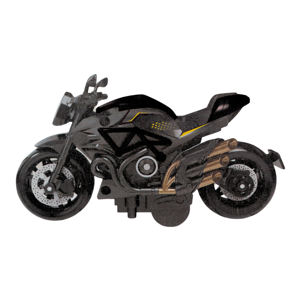 Metalni motor za sastavljanje 1:14 DIY - crno/zlatni