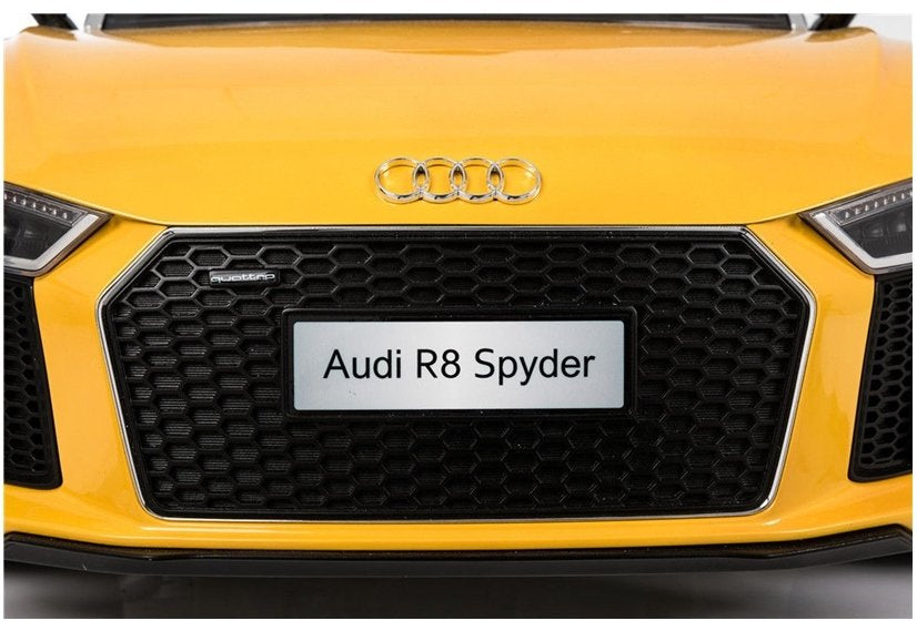 Licencirani auto na akumulator Audi R8 Spyder - žuti