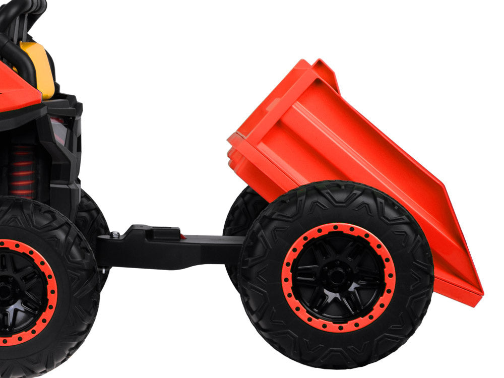 Buggy dvosjed 4×4 s prikolicom – crveni