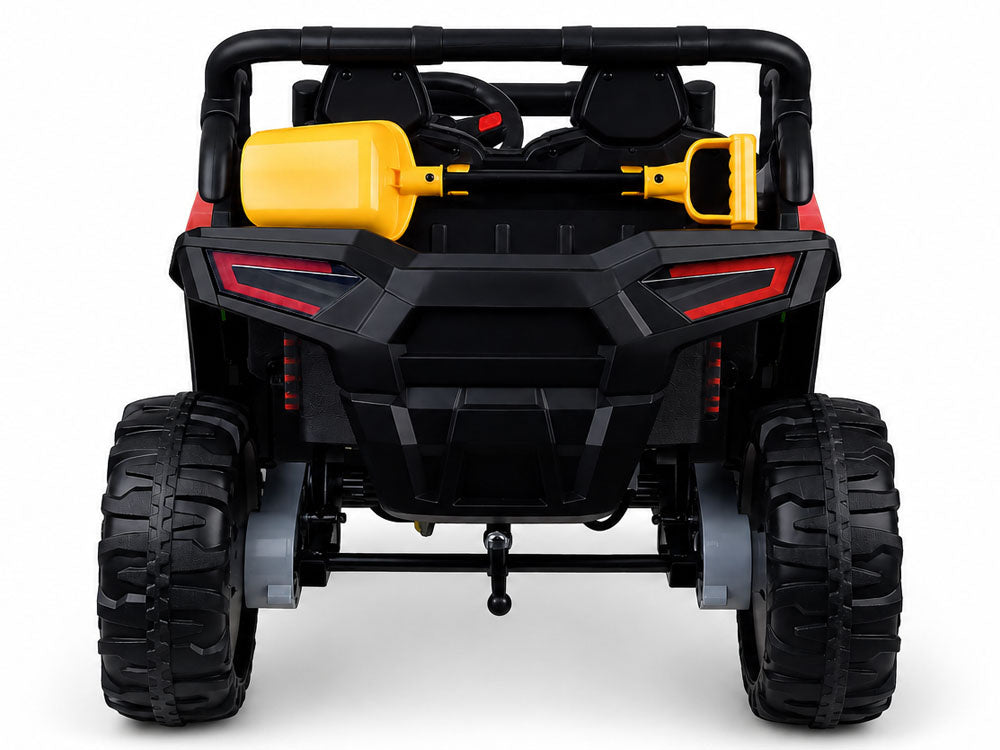 Buggy dvosjed 4×4 s prikolicom – crveni