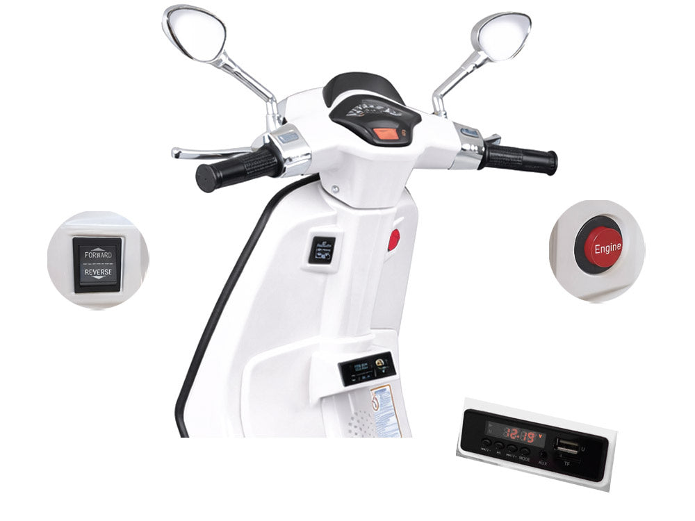 VESPA na akumulator 2×2 bijela