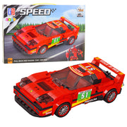 Kockice za slaganje sportskog automobila Speed 329 - crveni