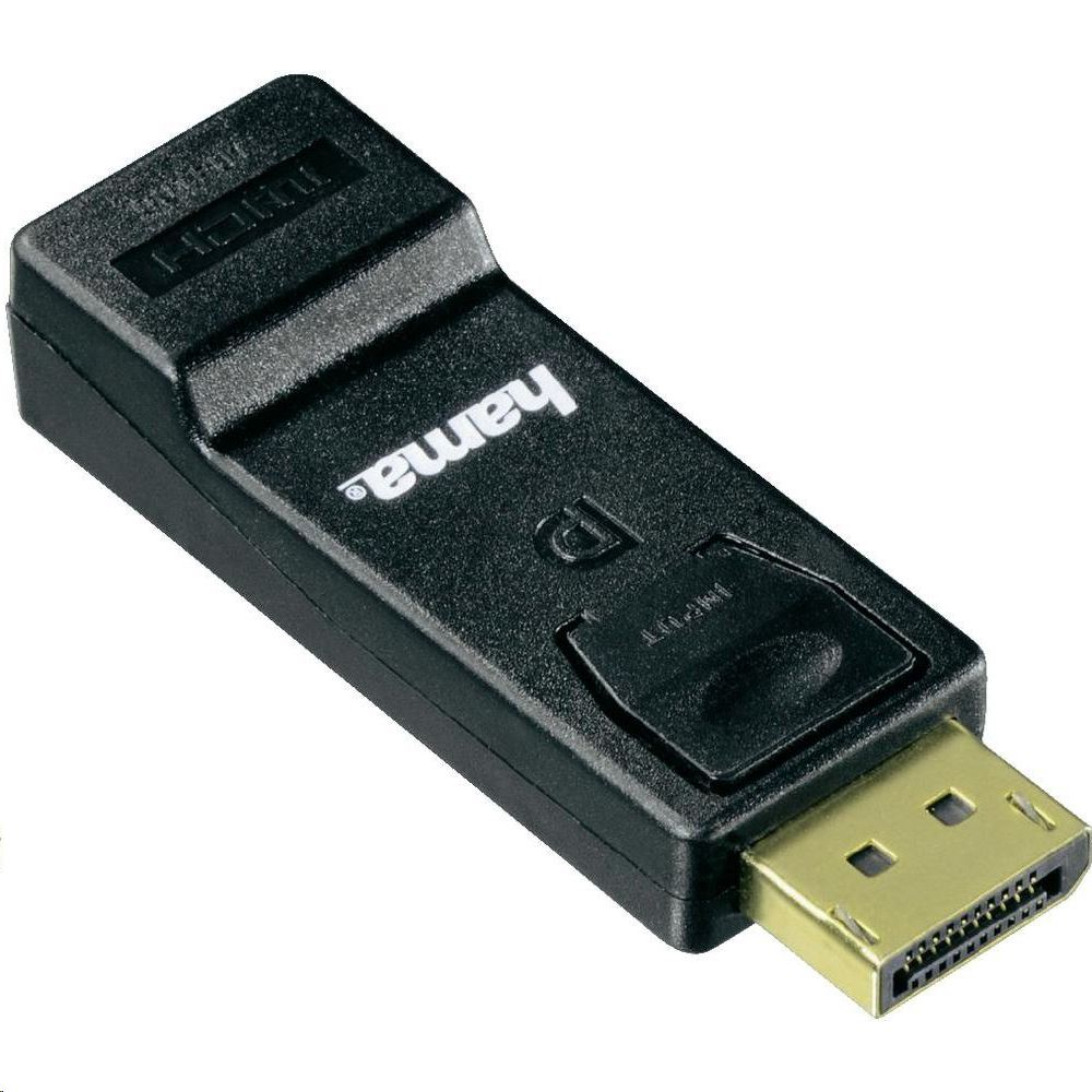 Hama 00054586 adapter za promjenu tipa priključka kabela DisplayPort M HDMI FM Crno