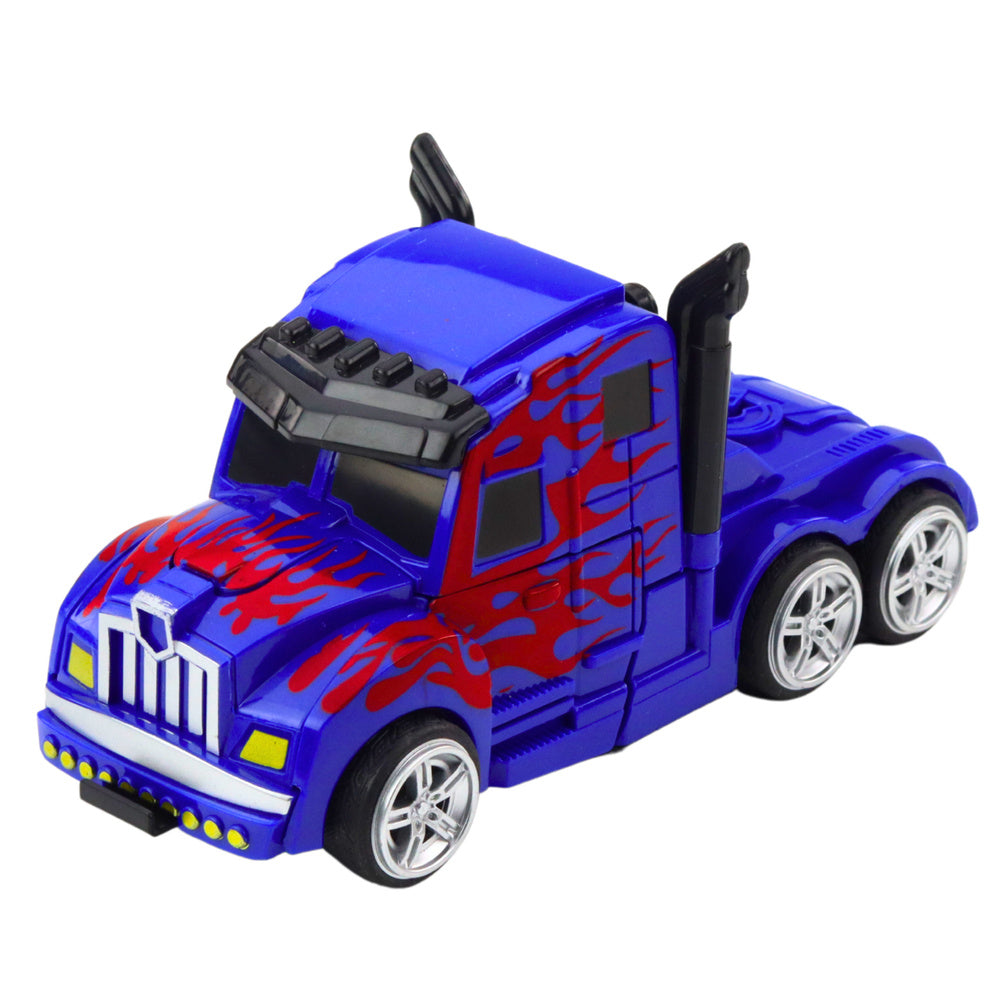 Kamion-robot s pogonom na trenje - plavi