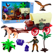 Set figura za igru sa kaubojem i Western kolima
