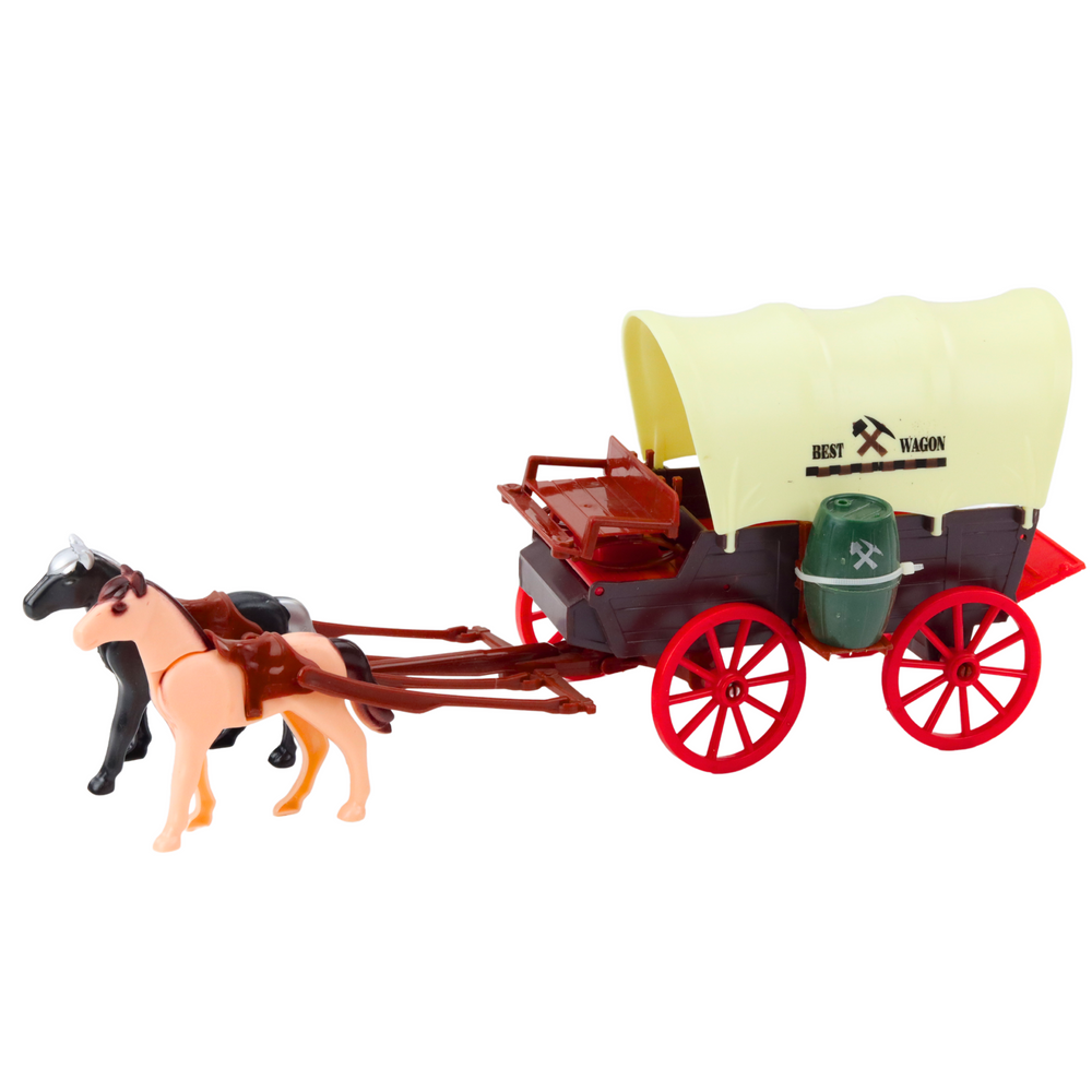 Set figura za igru sa kaubojem i Western kolima