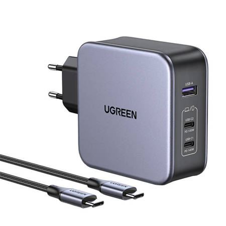 Ugreen Nexode Univerzalno Sivo AC Brzo punjenje U zatvorenom