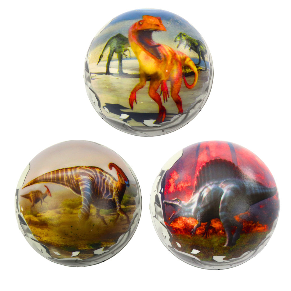 Spužvasta loptica s motivom dinosaura 7cm - motiv biramo nasumično