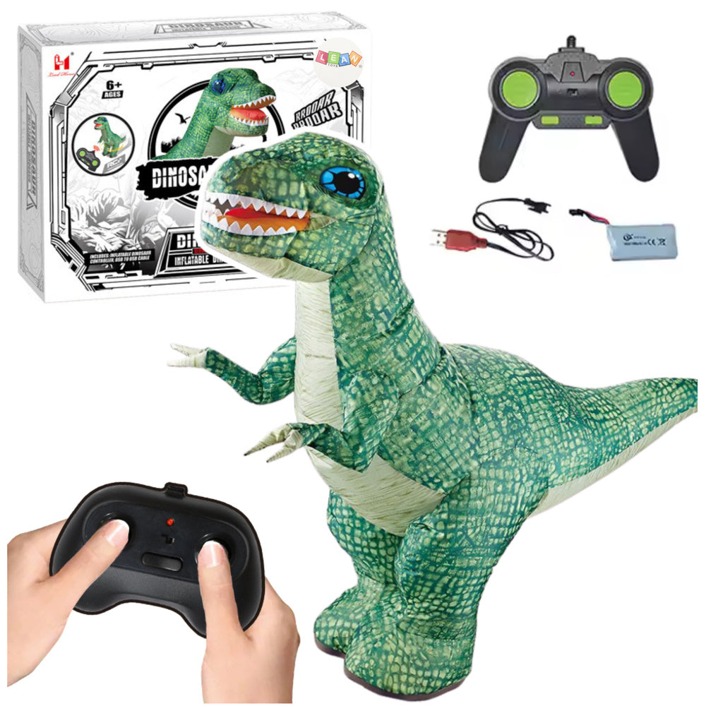 Veliki dinosaur na daljinsko upravljanje s platformom na kotačima 130 x 190cm