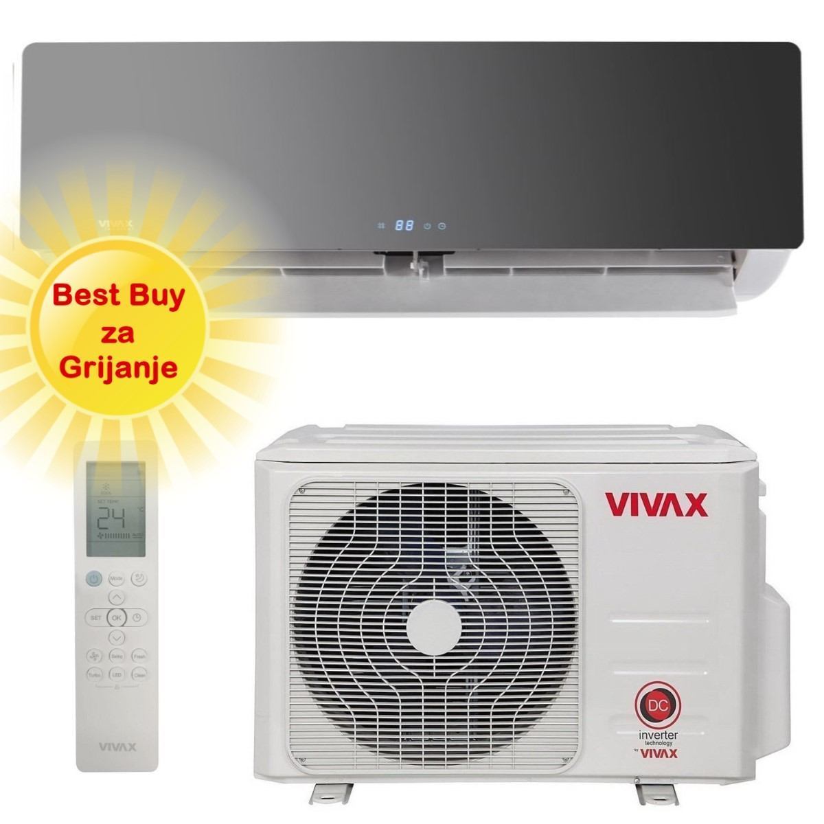 Vivax klima uređaj 3,52kW ACP-12CH35AERI+ - R+ design, za prostor do 35m2, A+++ energetska klasa