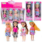 Mini lutka za igru princeza sa krunom 14cm - boju biramo nasumično