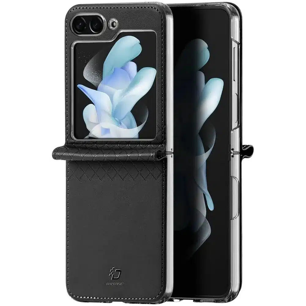 DUX DUCIS Bril - kožna maska za Samsung Galaxy Z Flip5 5G crna