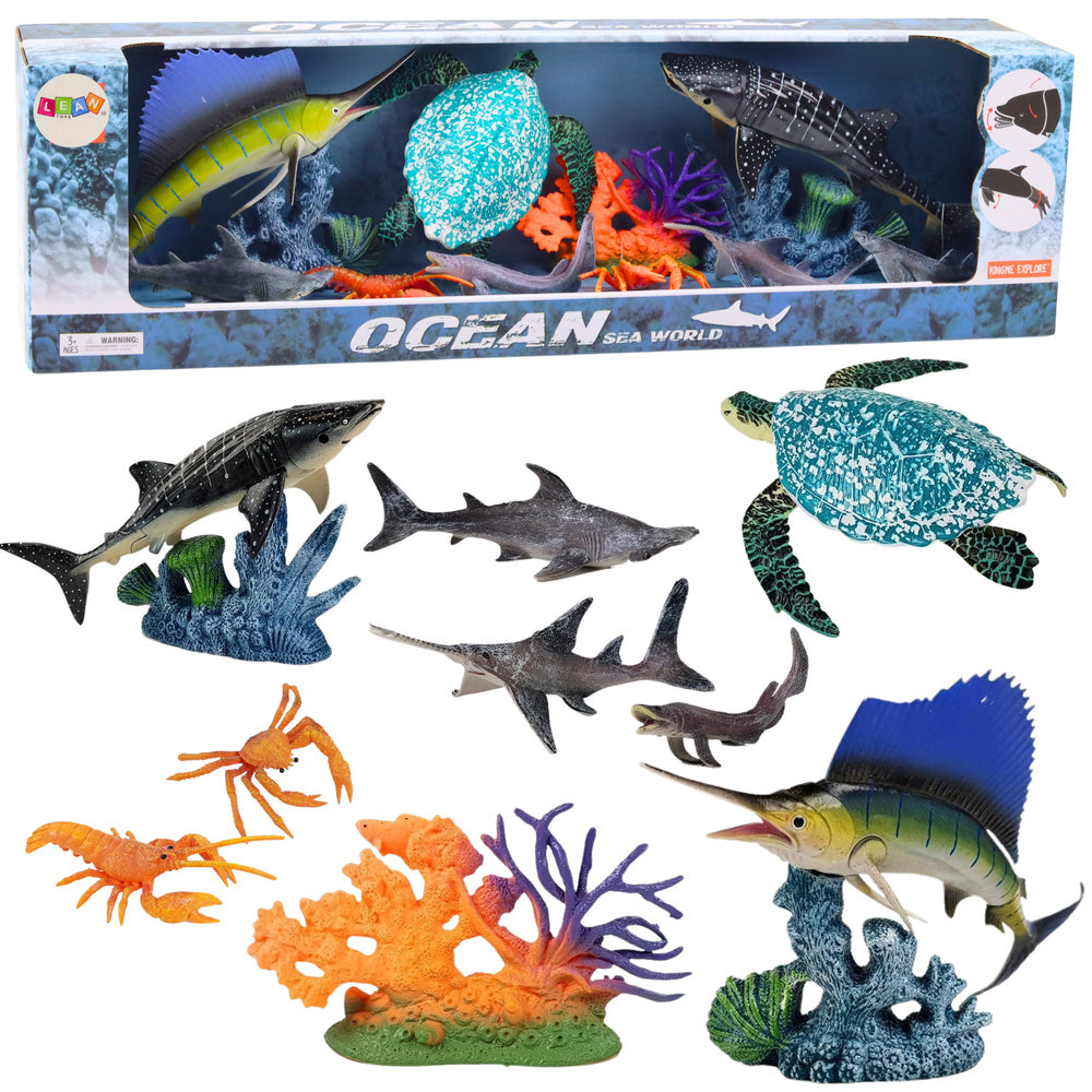 Set morskih figura sa pomičnim dijelovima Sea Animals - kornjača