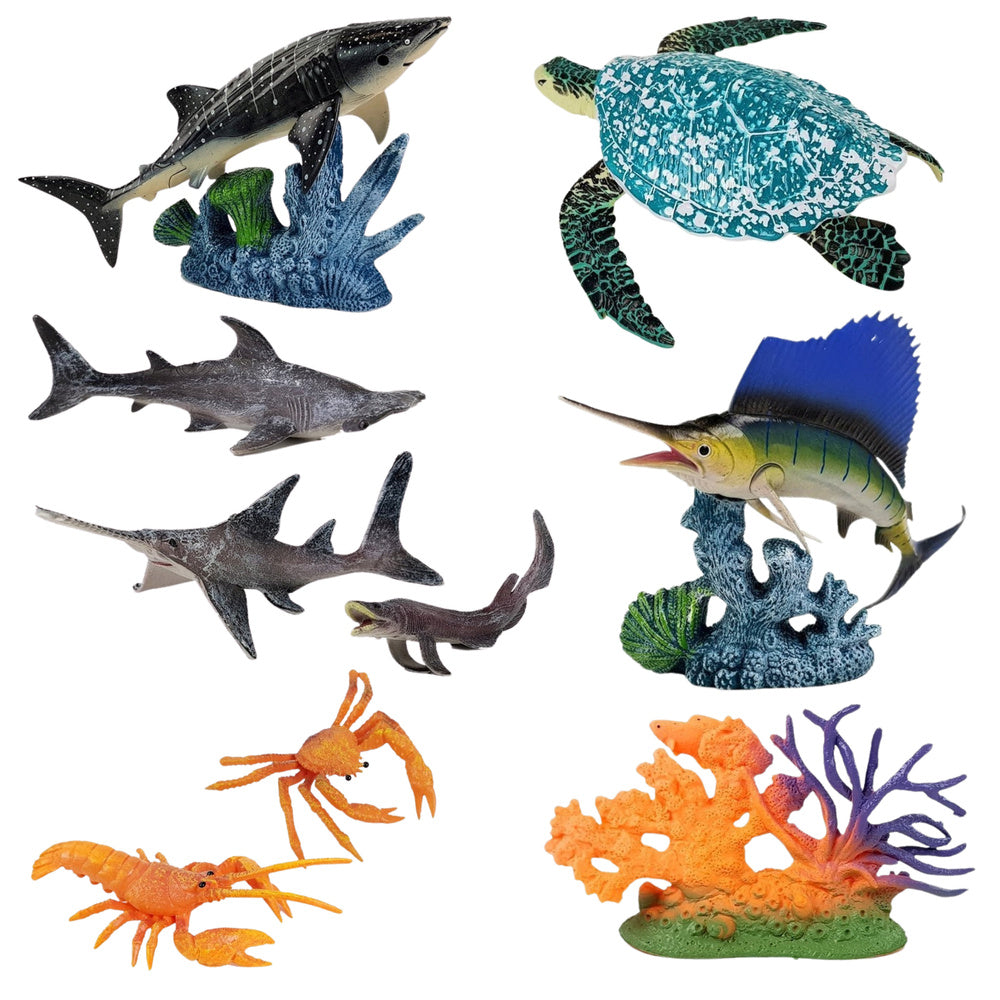 Set morskih figura sa pomičnim dijelovima Sea Animals - kornjača