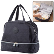 Funkcionalna i elegantna termo torba za ručak 27cm - crna