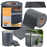 Grafitna traka za ograde s UV zaštitom + 20 kopča 450 g/m² 19x35m - siva
