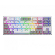 HATOR Rockfall 3 TKL Wireless tipkovnica Univerzalno USB + RF Wireless + Bluetooth QWERTY Engleski Bijelo