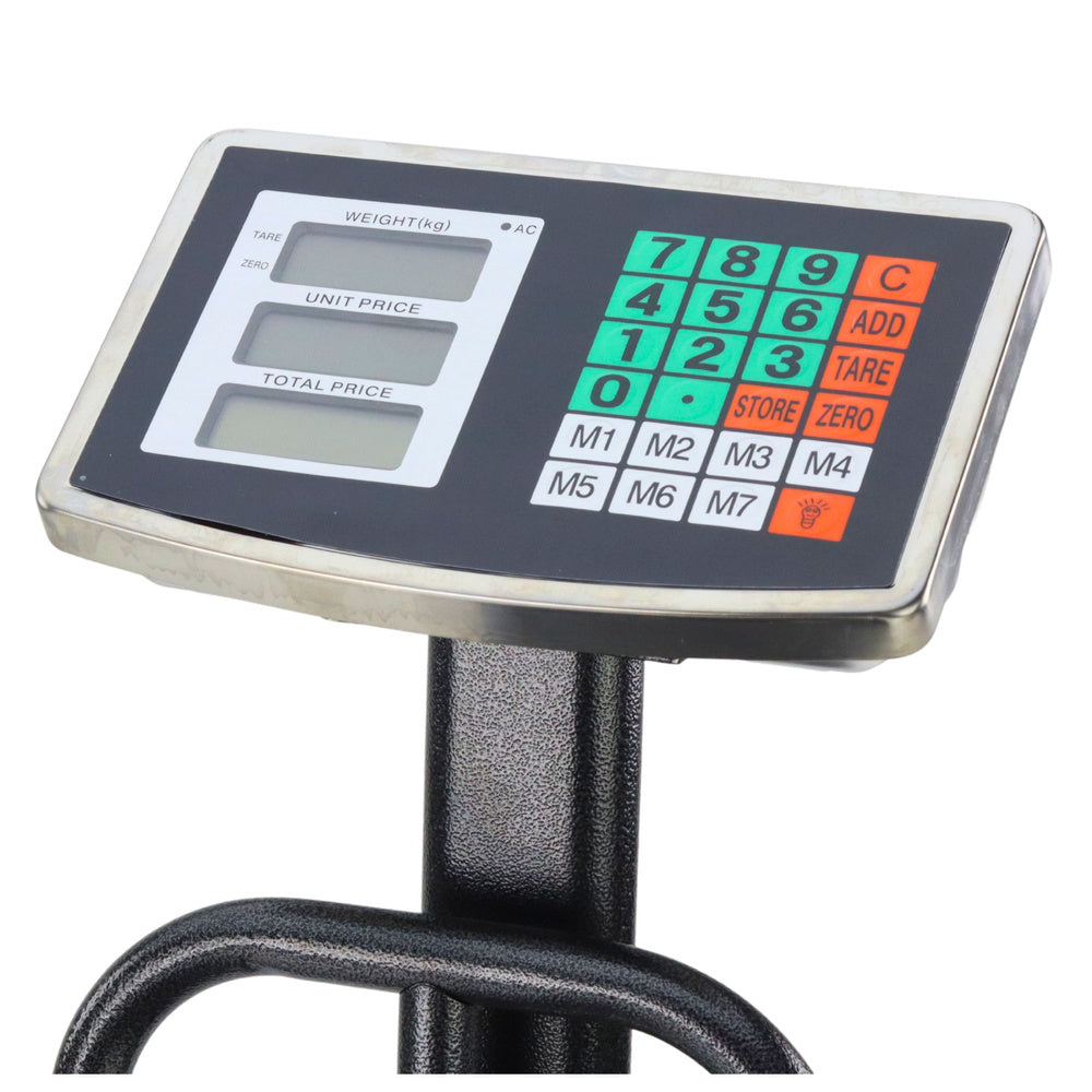 Elektronska vaga s platformom s mjerenjem do 200kg - crna