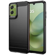 Techsuit Carbon Silicone maska za Motorola Moto G06 / Moto G06 Power – crna