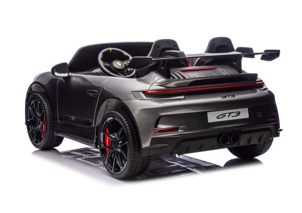 Licencirani auto na akumulator DK-P911 Porsche GT3 - dvosjed- sivi/lakirani