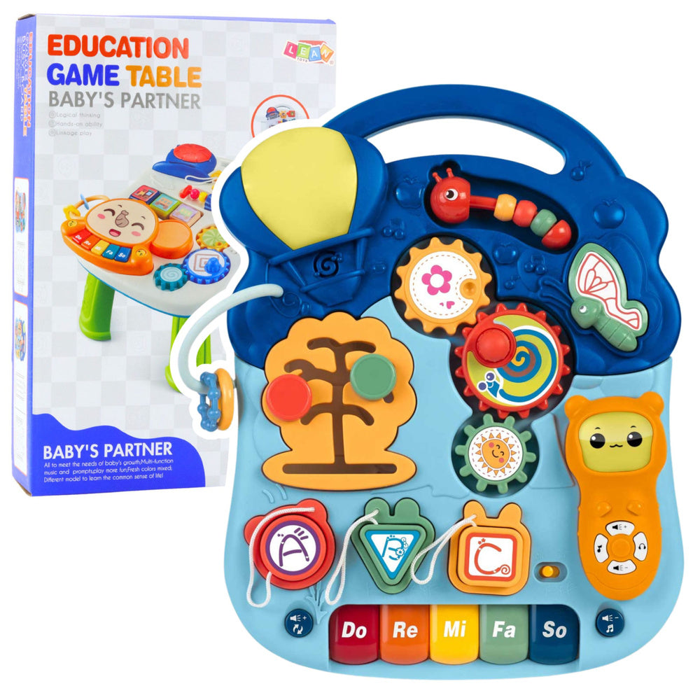 Interaktivni edukativni stol za bebe Pastel 6u1 - plavi