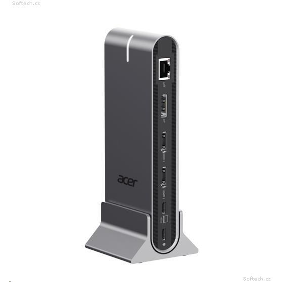 Acer HP.DSCAB.022 priključna stanica i replikator porta za prijenosno računalo Žičano USB 3.2 Gen 1 (3.1 Gen 1) Type-C Srebro