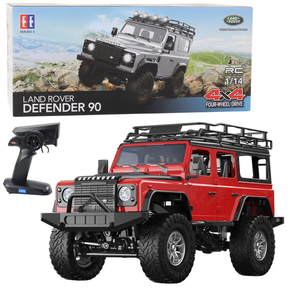 Licencirani auto na daljinsko upravljanje Land Rover Defender 90 1:14 - crveni