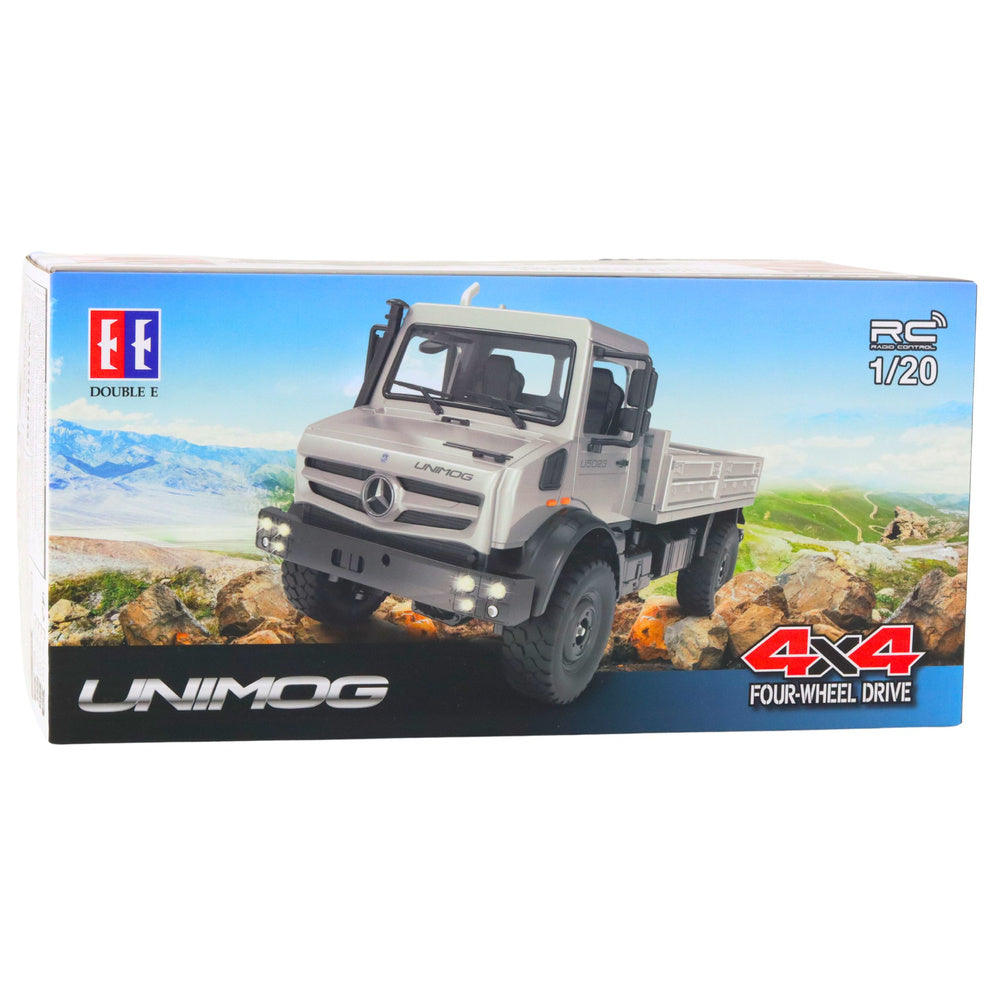 Licencirani kamion na daljinsko upravljanje Mercedes Unimo RC 4x4 1:20 - sivi