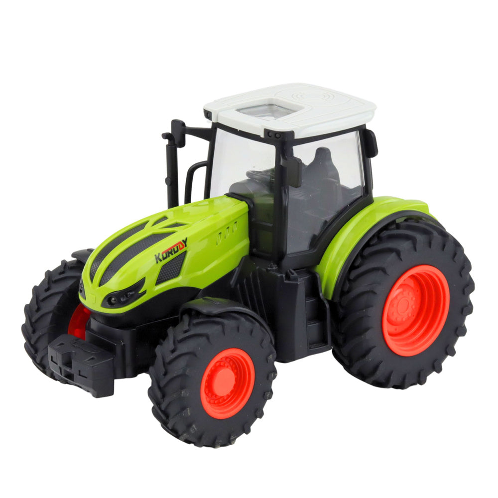 Traktor na daljinsko upravljanje s balirkom 1:24 - zeleno/bijeli