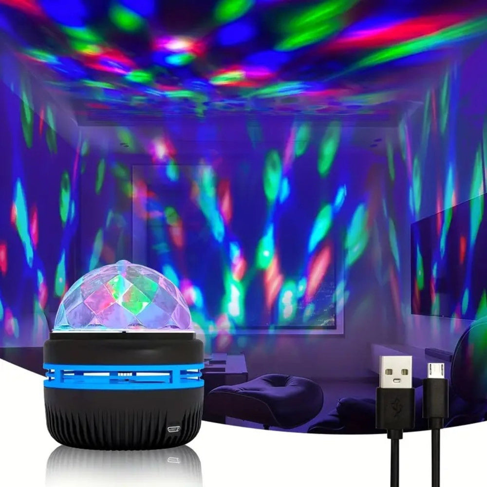 LED noćni kuglasti projektor 360° sa daljinskim upravljačem
