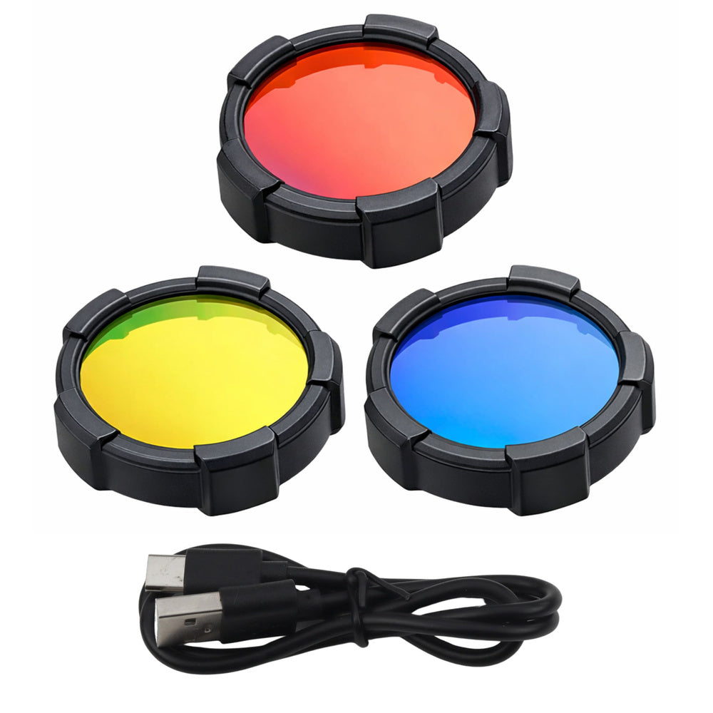 LED prijenosna svjetiljka sa filterima boja 19 cm