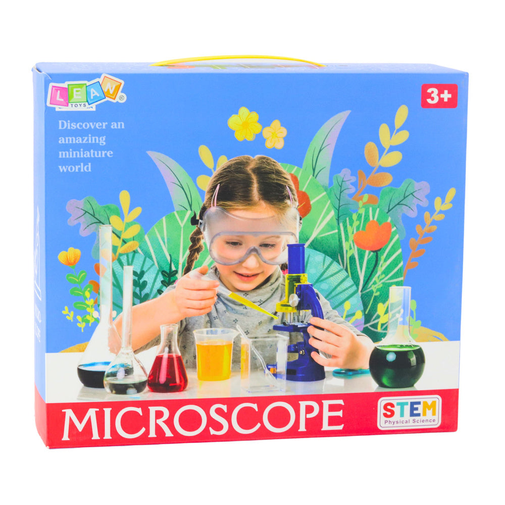 Edukativni mikroskop za djecu STEM 300x - crni
