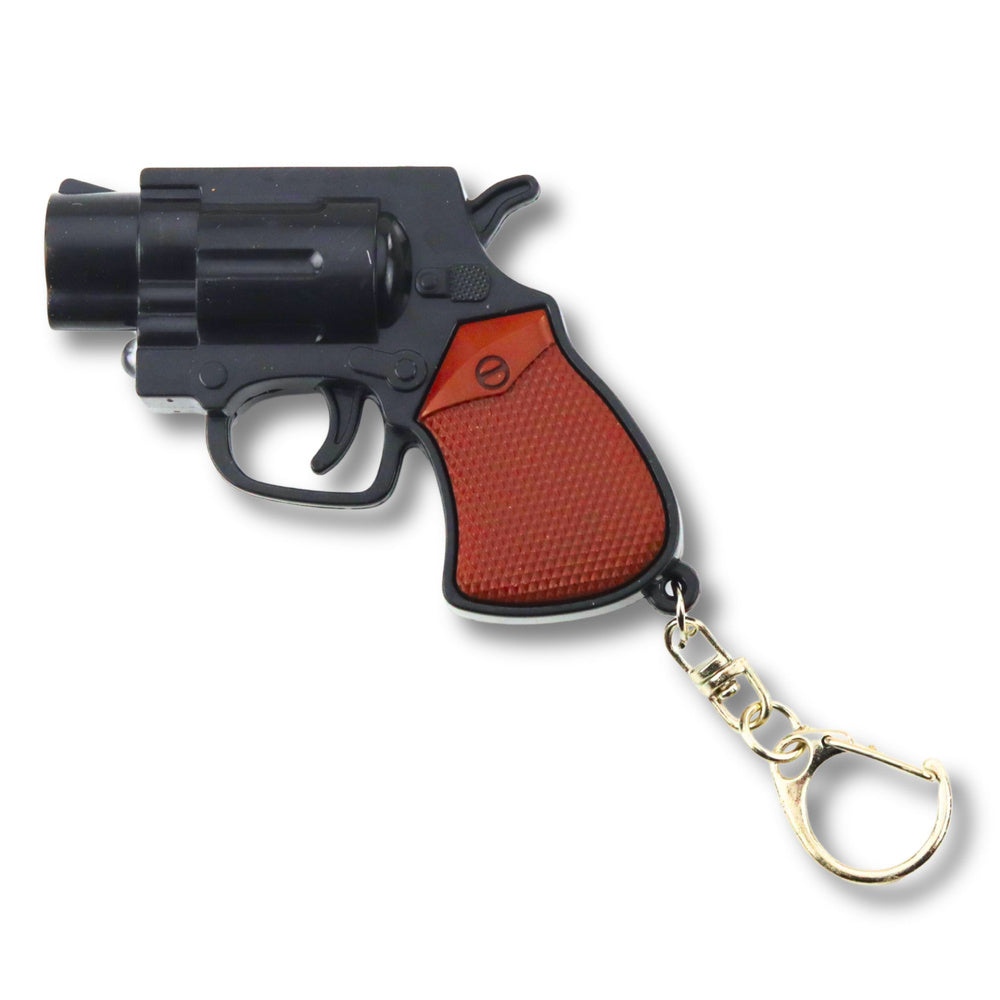 Mini privjesak za ključeve revolver s LED diodama i laseroom 6.5 cm - uzorak šaljemo nasumično
