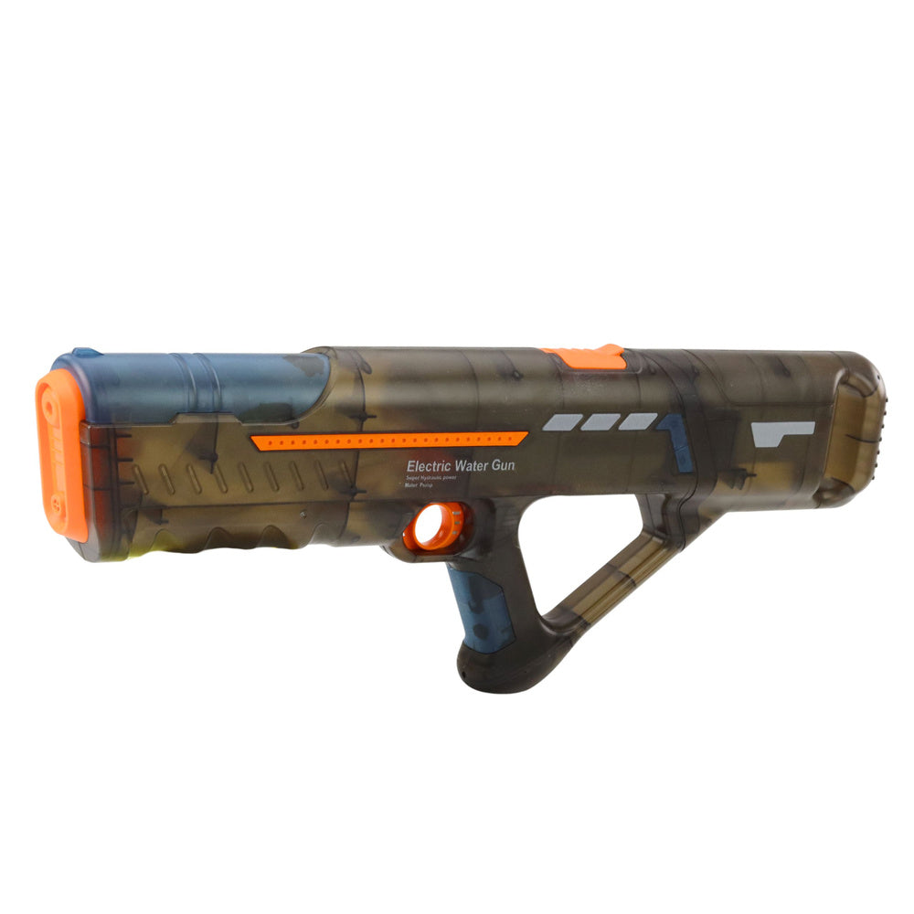 Electric Water Gun Rifle Rechargeable Transparent Black 55 cm