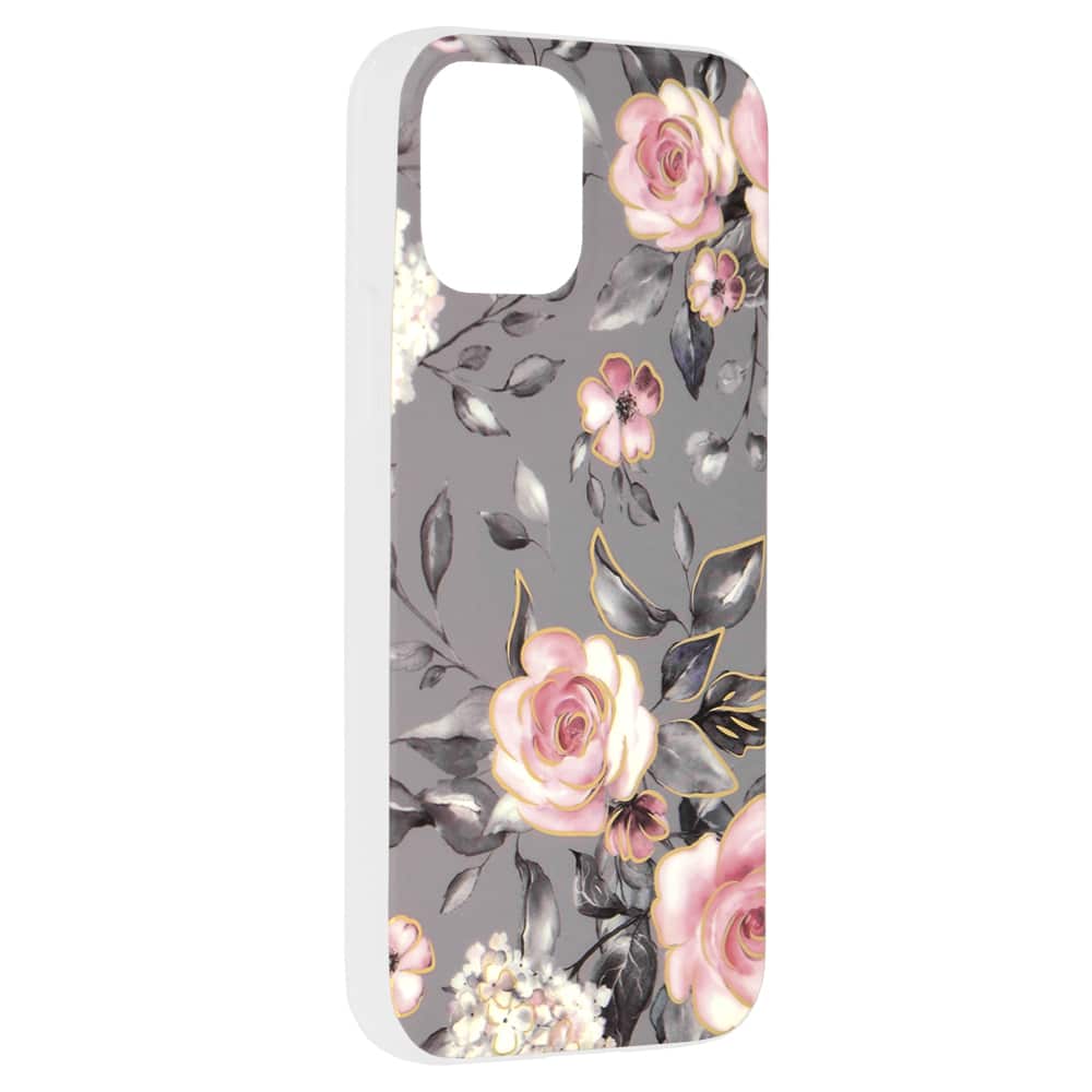 Techsuit Marble Series maska za iPhone 12 Bloom of Ruth Gray