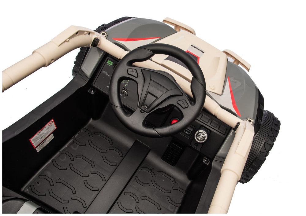Licencirani buggy na akumulator Kawasaki JS330 - crno/bež