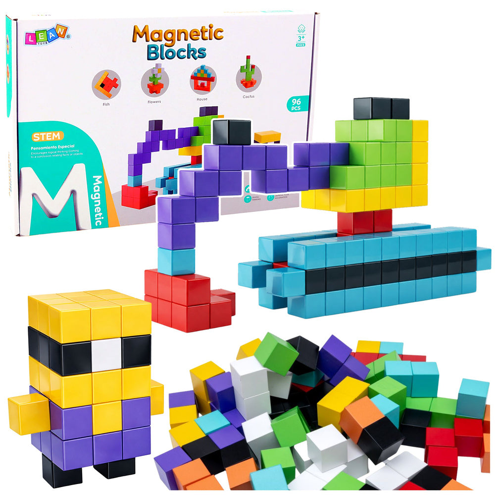 Magnetni blokovi Square 3D sa 96 elemenata