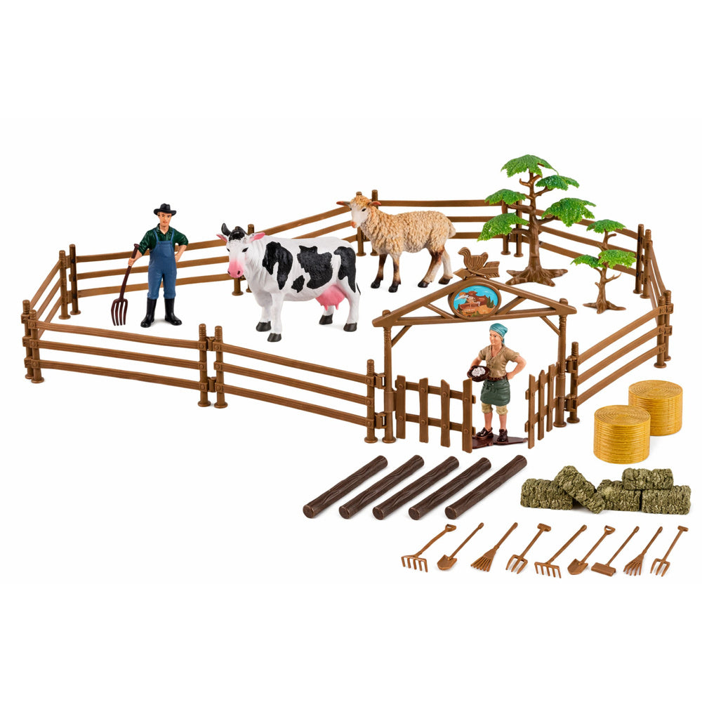 Poljoprivredni set vozila sa figurama farmera - 45 elemenata