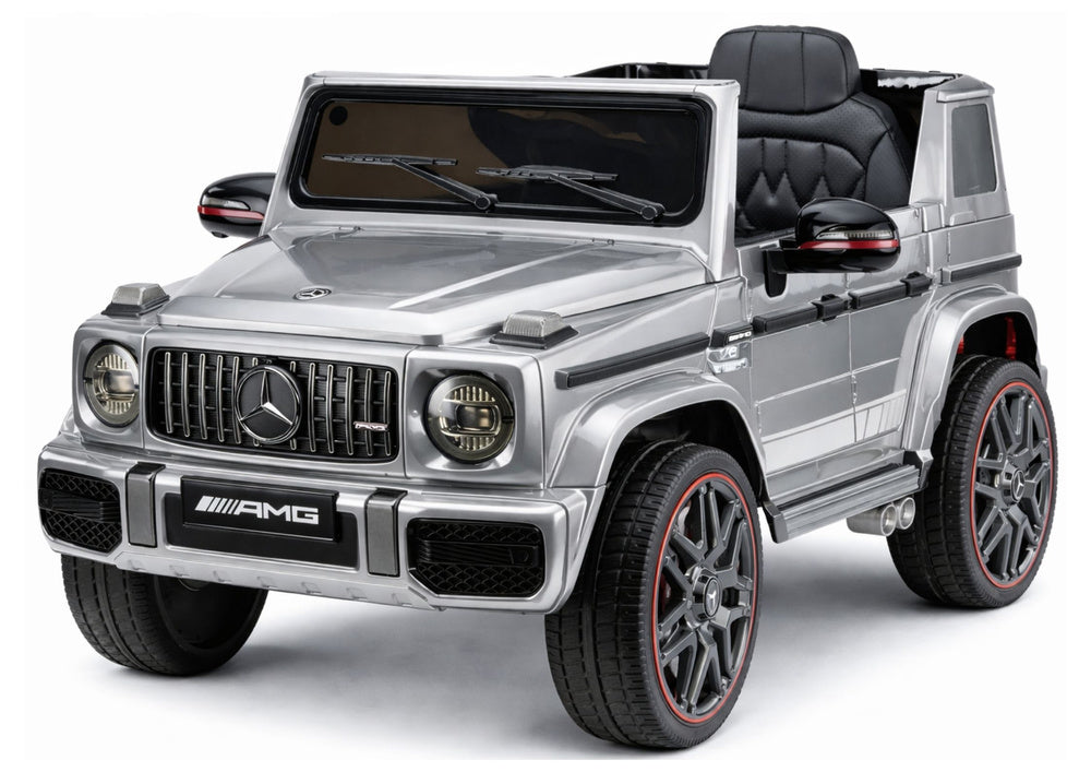 Licencirani auto na akumulator Mercedes AMG G63 2x200W - sivi/lakirani