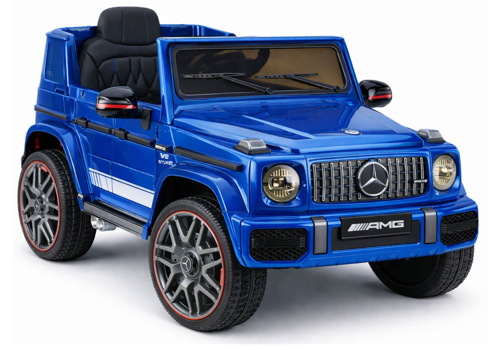 Licencirani auto na akumulator Mercedes AMG G63 2x200W - plavi/lakirani