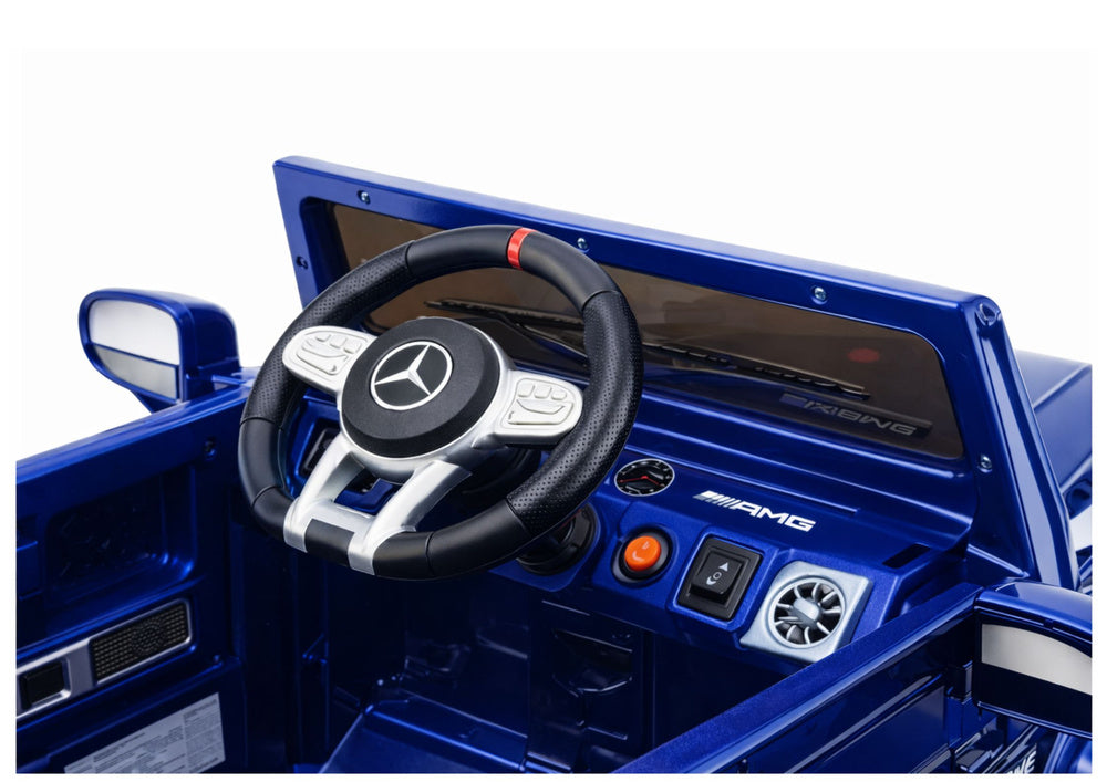 Licencirani auto na akumulator Mercedes AMG G63 2x200W - plavi/lakirani